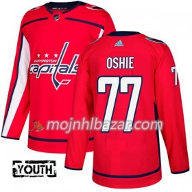 Dresovi Washington Capitals T.J. Oshie 77 Adidas 2017-2018 Crvena Authentic - Dječji